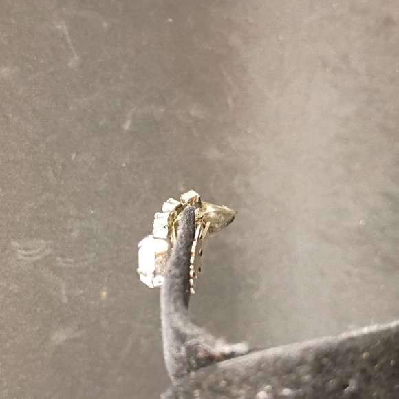 Elegant Silver and Gold Drop Earrings - Picture 3 of 3